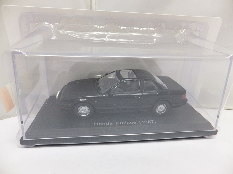  unopened ashetoHachette 1/43 minicar domestic production famous car collection vol.86 Honda Prelude / same series great number exhibiting including in a package welcome 