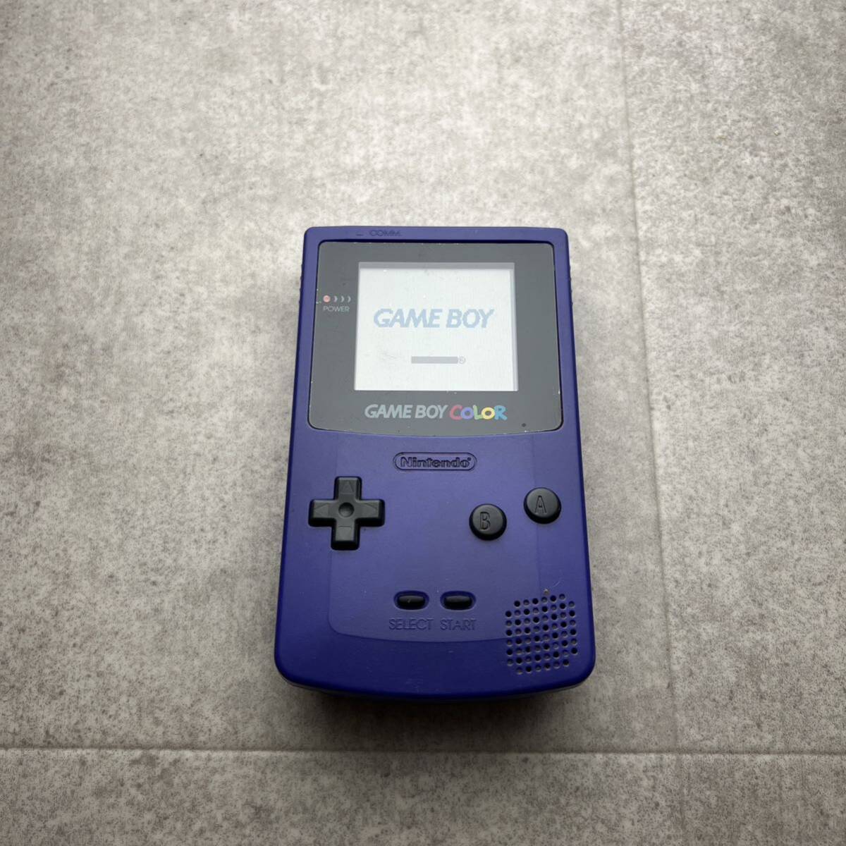 任天堂 Nintendo ゲームボーイカラー GAMEBOY COLOR GBC CGB-001 パープル 動作確認済_画像1