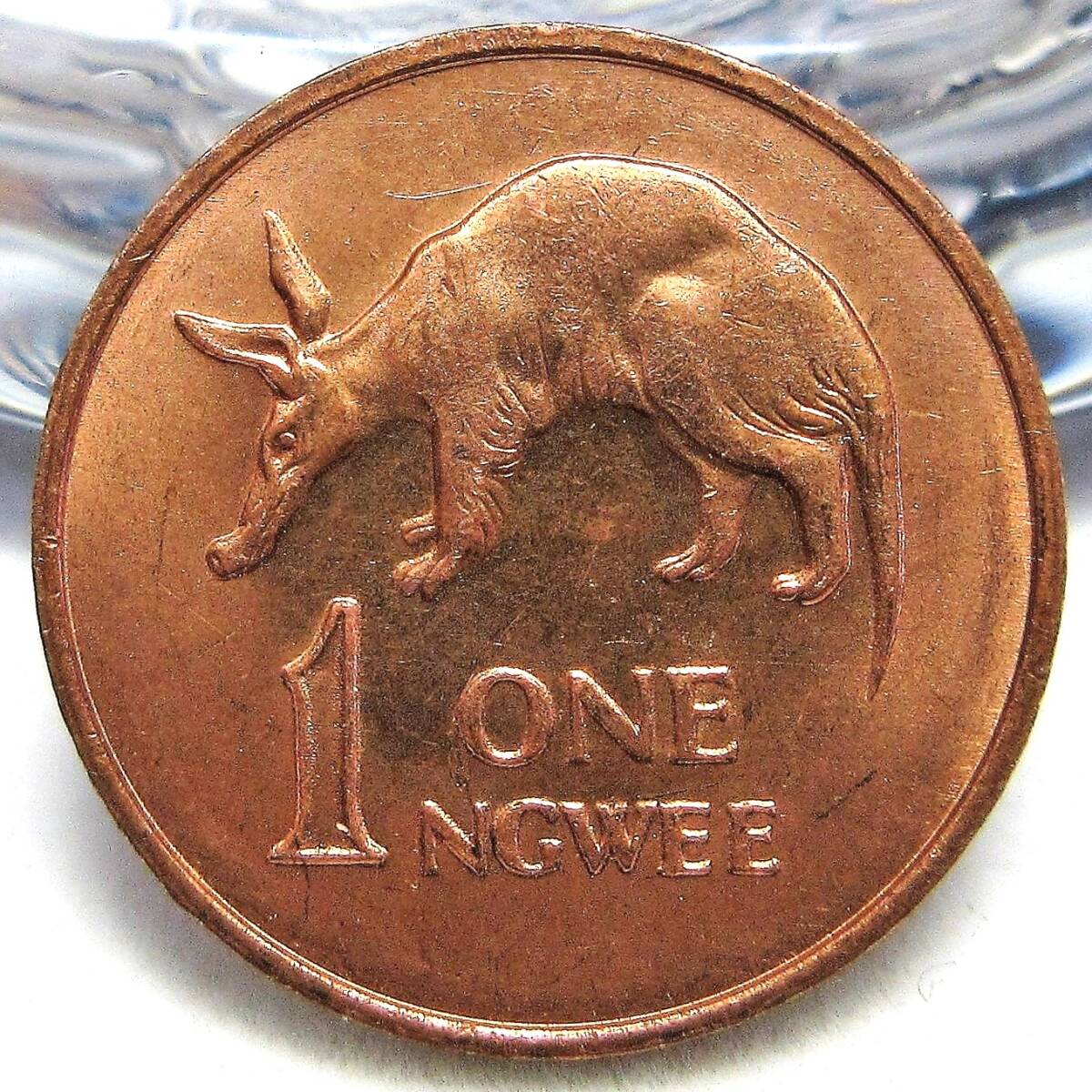 ザンビア 1ングェー 1983年 17.50mm 2.09gの画像1