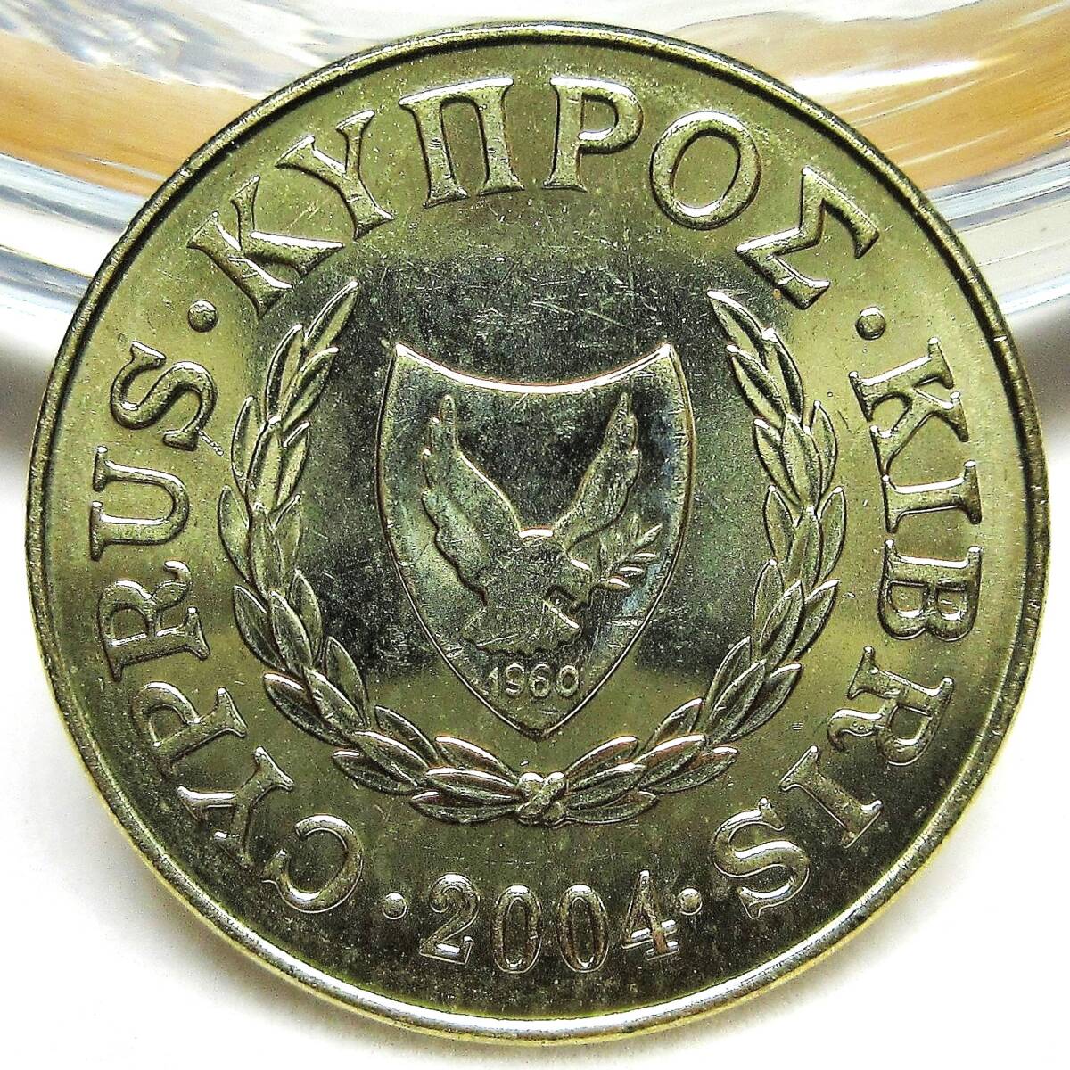 キプロス 5セント 2004年 21.97mm 3.75g_画像2