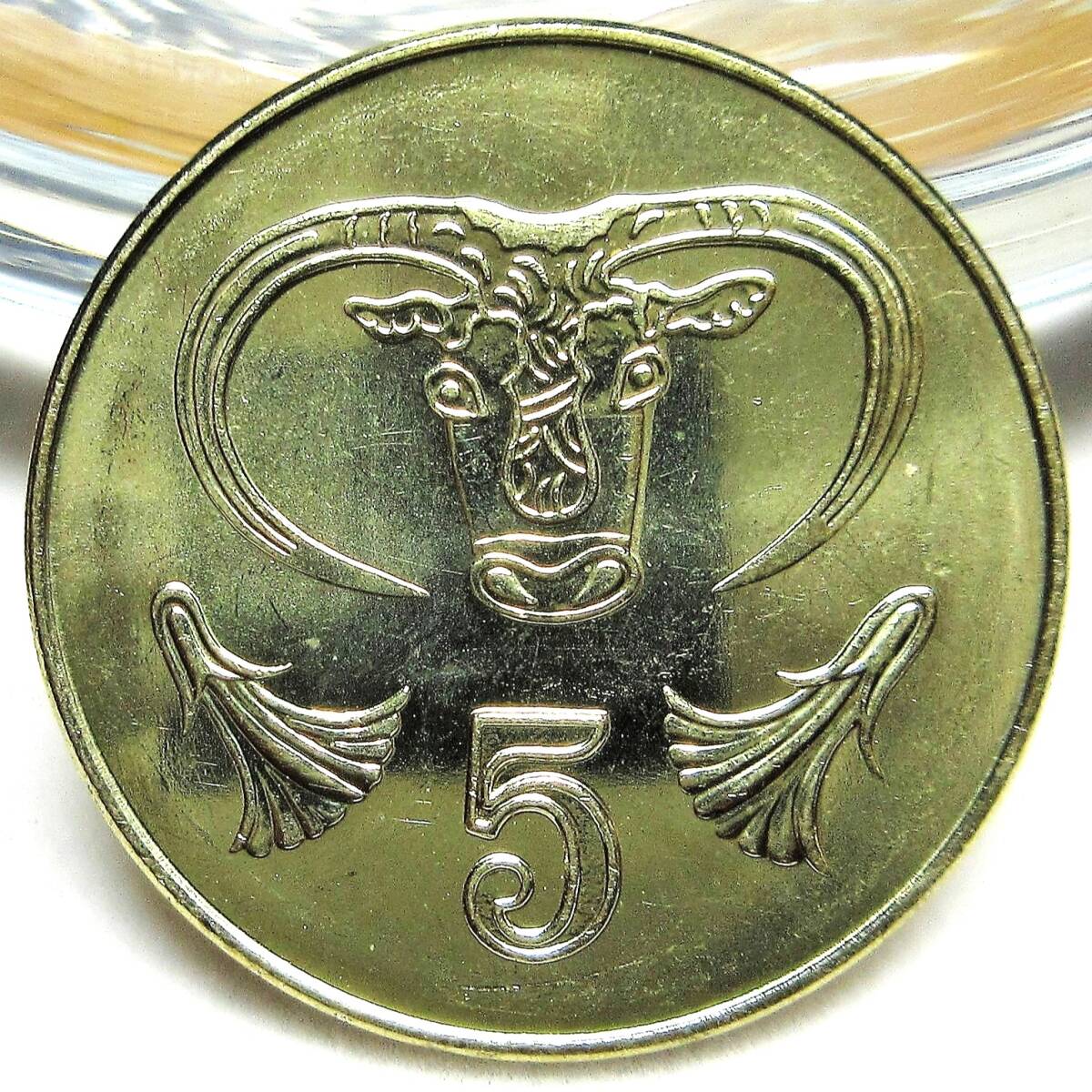 キプロス 5セント 2004年 21.97mm 3.75g_画像1