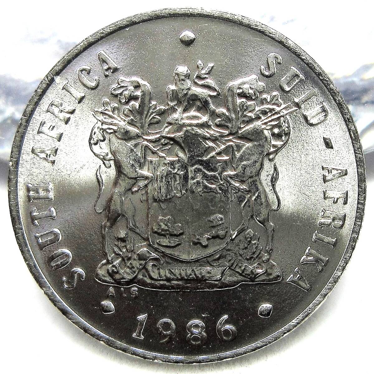 南アフリカ 10セント 1986年 20.70mm 3.96g_画像2