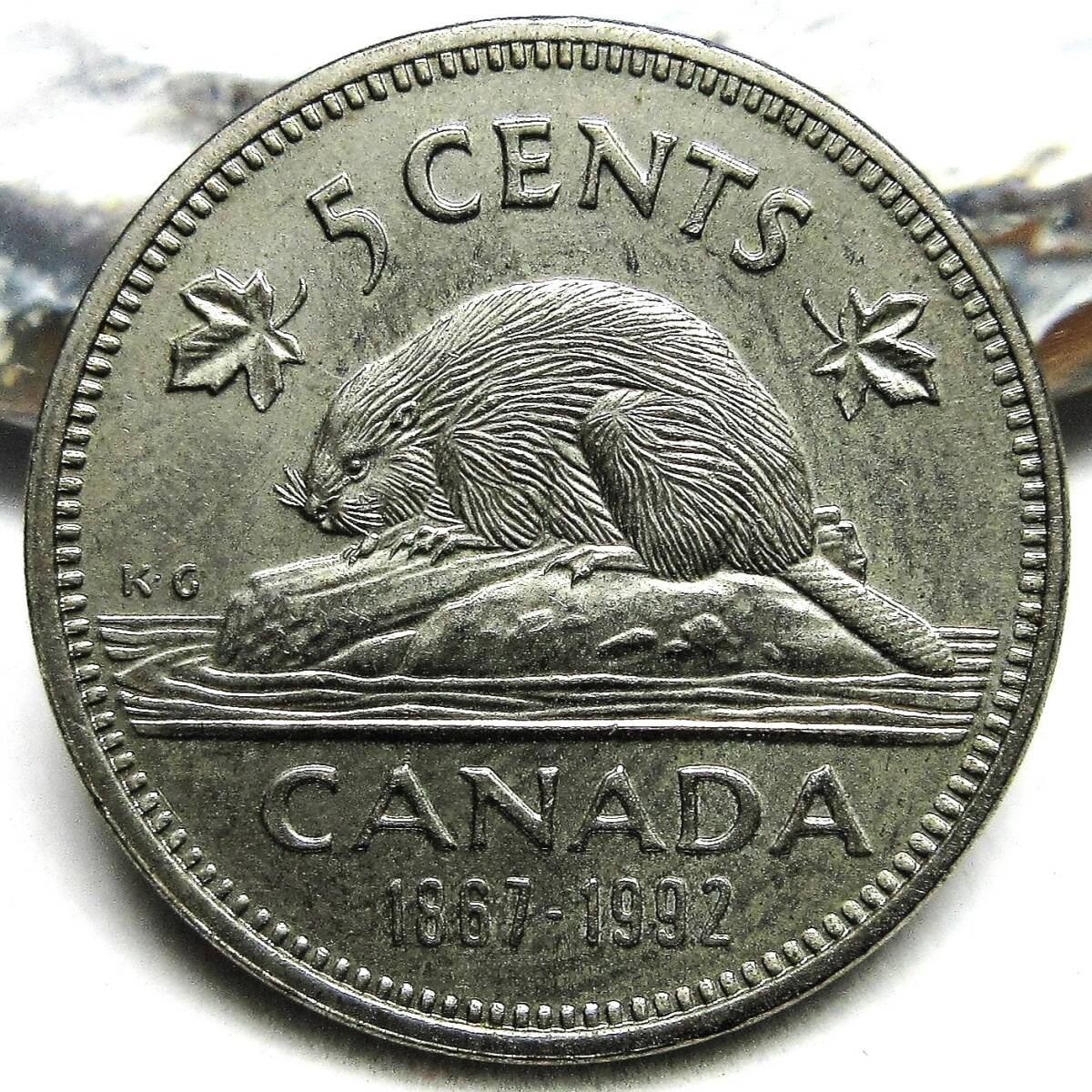 カナダ 5セント 1992年 21.19mm 4.63g_画像1