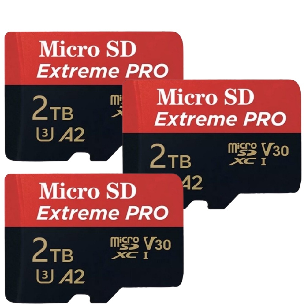 【3枚セット】　2TB microSD　★アダプター、プラケース付き★　マイクロSD microSDカード SDカード ２テラ 1TB １テラ 128GB 64GB_画像1