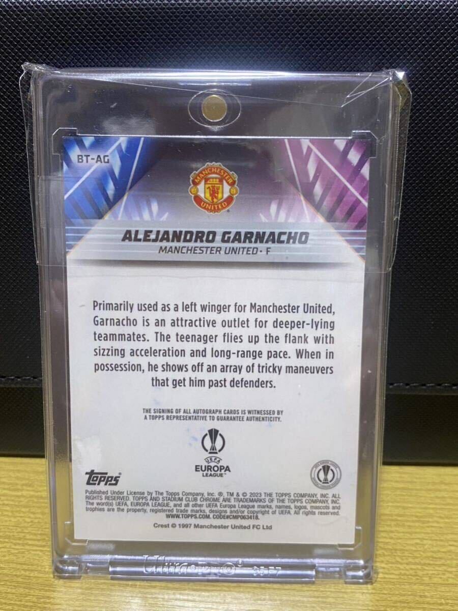 RC Topps ALEJANDRO GARNACHO auto Manchester United ガルナチョ 直筆サインカード の画像2