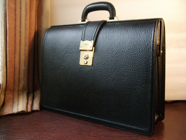  beautiful goods high class original leather Ginza TANIZAWAtani The wa Dulles bag 2442 black 