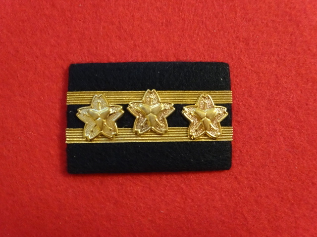[昭和時代]旧型消防団金線階級章「班長」（未使用デッドストック品）の画像1
