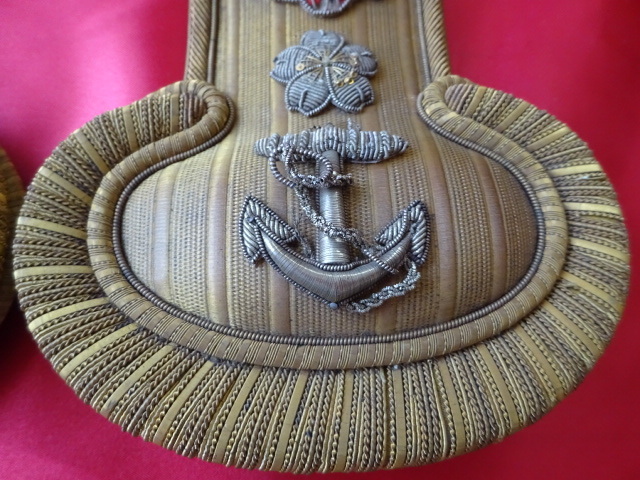 (肩6)大日本帝国海軍中尉少尉正肩章(エポレット)の画像5