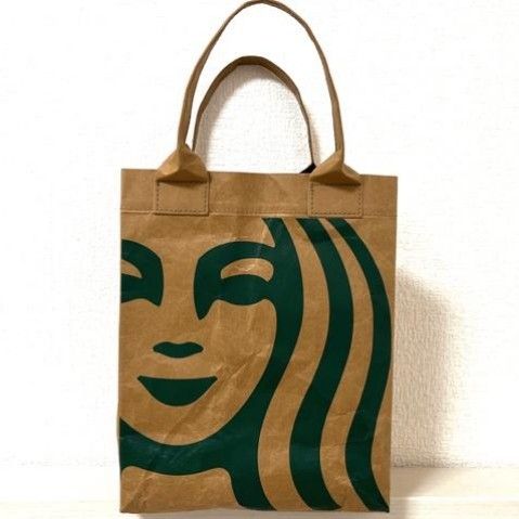 【STARBUCKS】クラフトペーパーショッパーS 【新品未使用】タグ付き スターバックス トートバッグ スタバ エコバック 