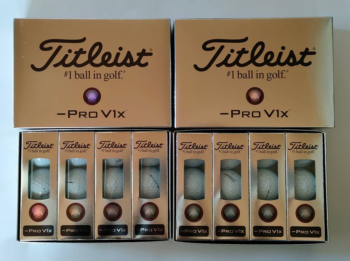 タイトリスト PRO V1x プロV1x レフトダッシュ　2ダース ゴルフボール 2024_画像2