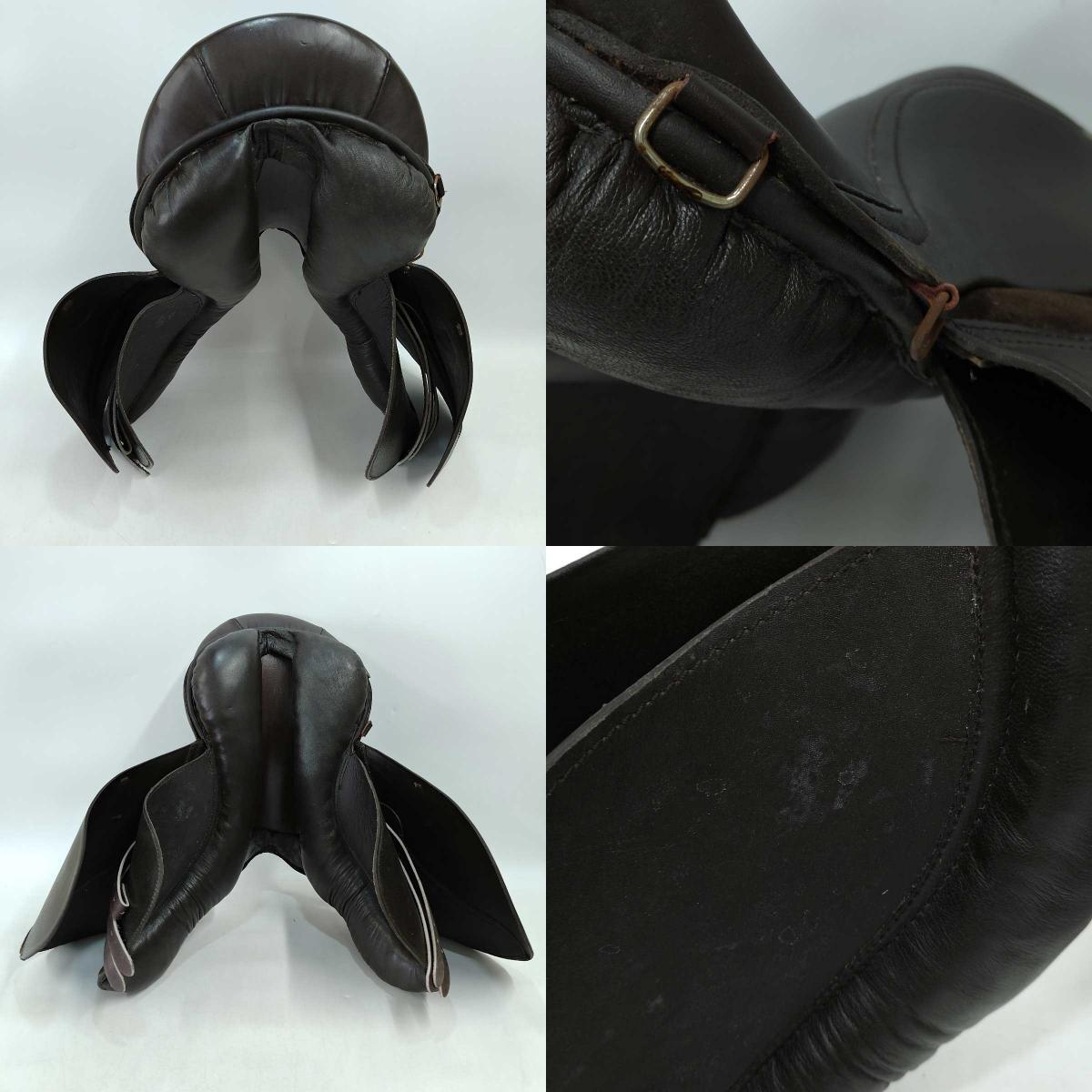 [ used ]PLATOON GP obstacle Jump saddle 17 -inch Patterdale bridle stirrups leather stirrups bellyband is mi pad saddle cover horse riding complete set 