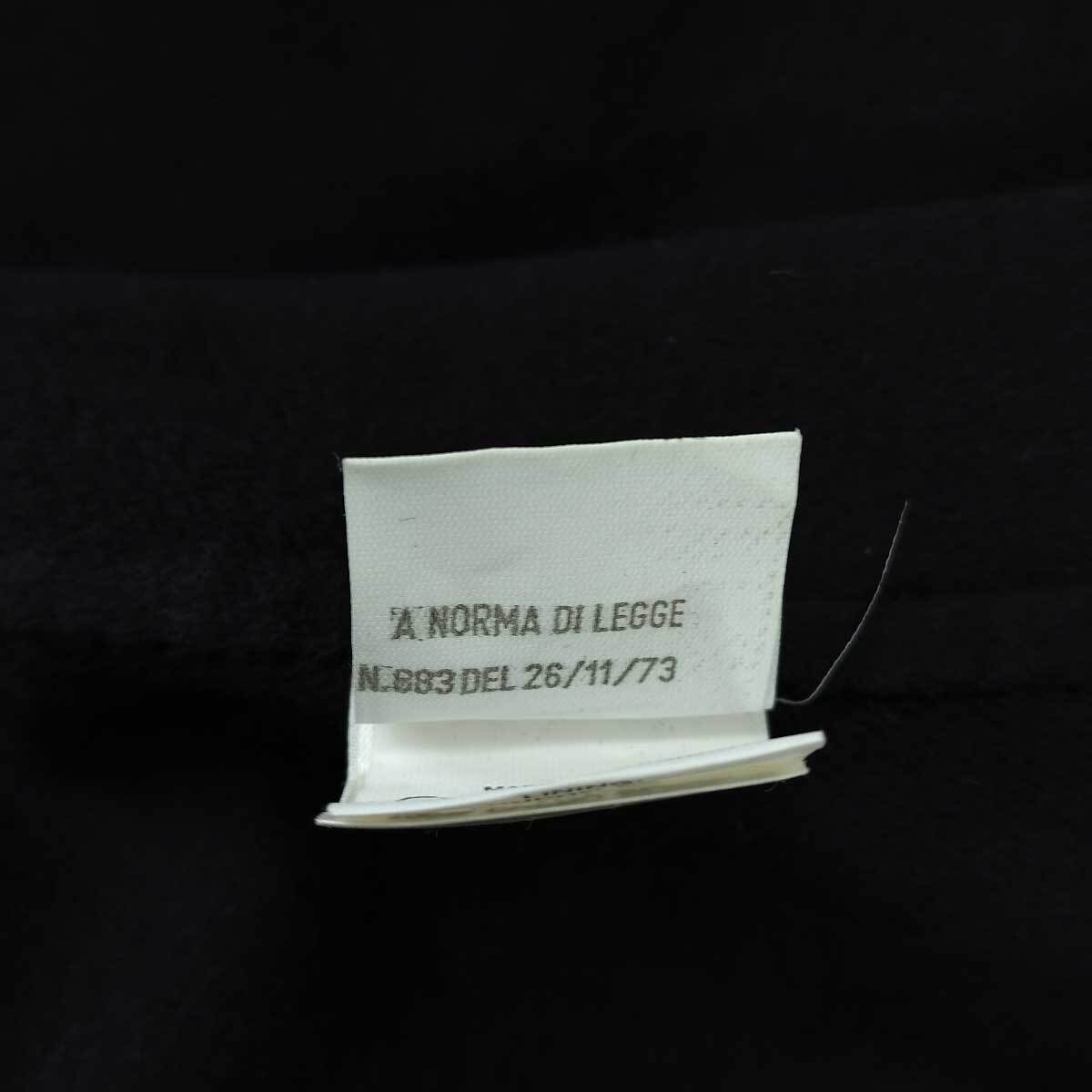 【中古】BALLANTYNE ロングコート ステンカラー カシミヤ 100% 42 ブラック レディースの画像6