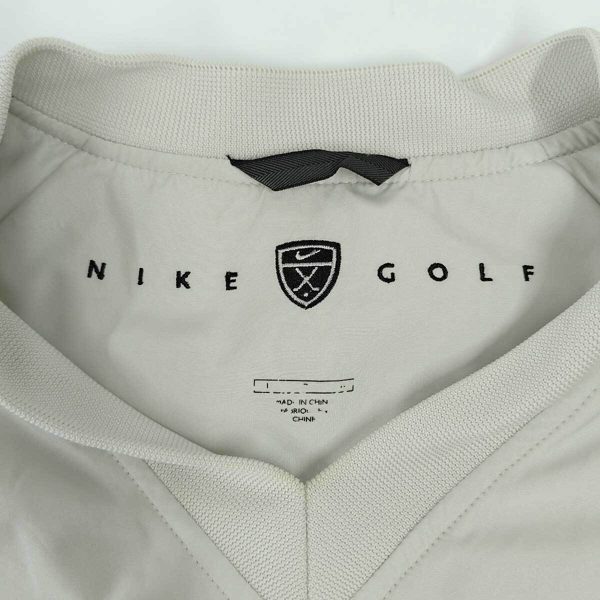 【中古】ナイキ GOLF 裏メッシュ ピステ ウインドジャケット ナイロン プルオーバー L メンズ NIKE スポーツ ゴルフ ウェア_画像6