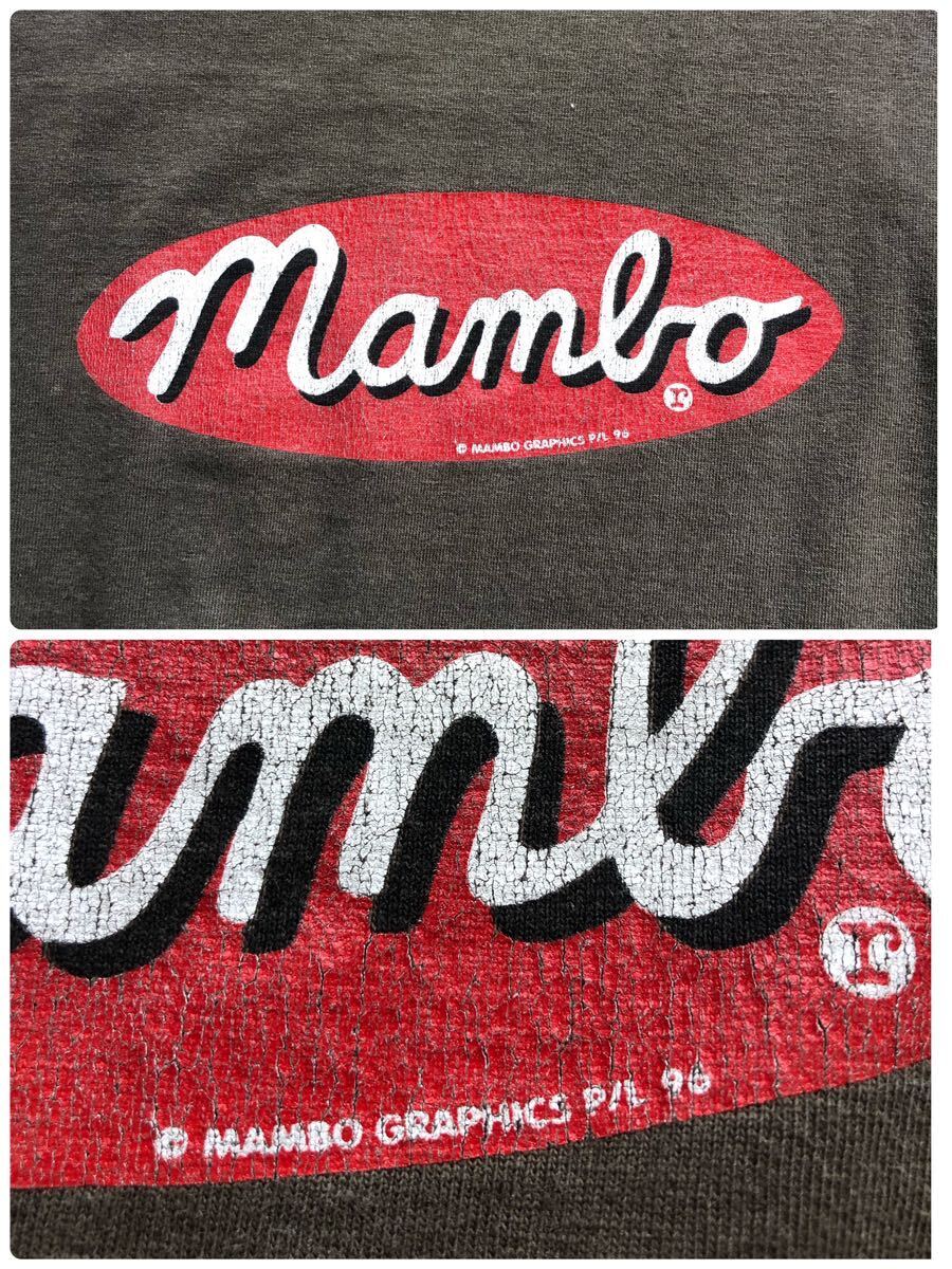 送料520円 90s mambo マンボ ジーザス tシャツ オールドサーフ オーストラリア製 ロンT ロングスリーブ Tシャツ XL スケーター の画像6