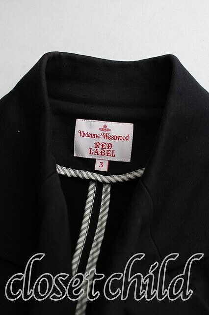Vivienne Westwood 額縁ボーダーカットソー ヴィヴィアンウエストウッド 00 黒 【中古】 H-24-02-11-096-to-IN-ZH_画像5