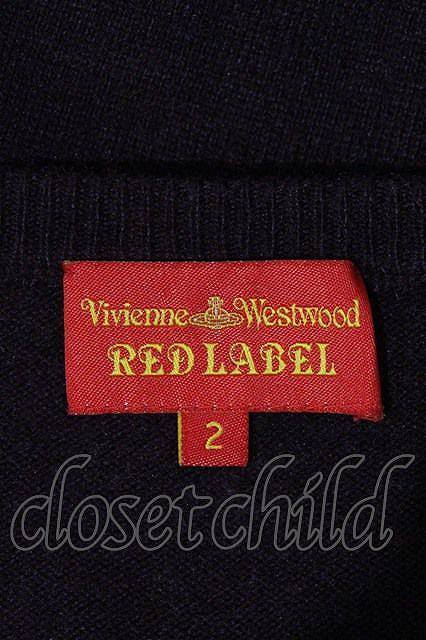 Vivienne Westwood 裾単色オーブ刺繍変形カーディガン ヴィヴィアンウエストウッド 2 ボルドー 【中古】 I-24-04-11-017-to-HD-ZI_画像3