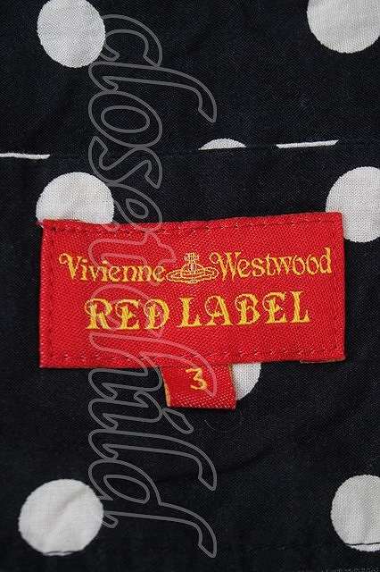 Vivienne Westwood //ドット柄ブラウス ヴィヴィアンウエストウッド 3 黒 【中古】 Y-24-03-13-038-bl-SZ-ZYの画像4