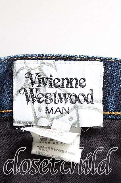 【USED】Vivienne Westwood キーptデニム ヴィヴィアンウエストウッド ビビアン 50 インディゴ H-23-12-03-045-pa-OD-ZH_画像3