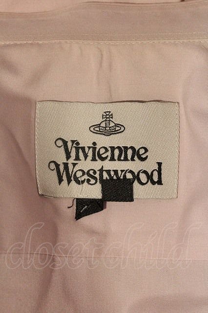 【USED】Vivienne Westwood オーブ刺繍長袖シャツ ヴィヴィアンウエストウッド ビビアン44 ピンク I-24-03-07-005-bl-HD-ZI_画像3