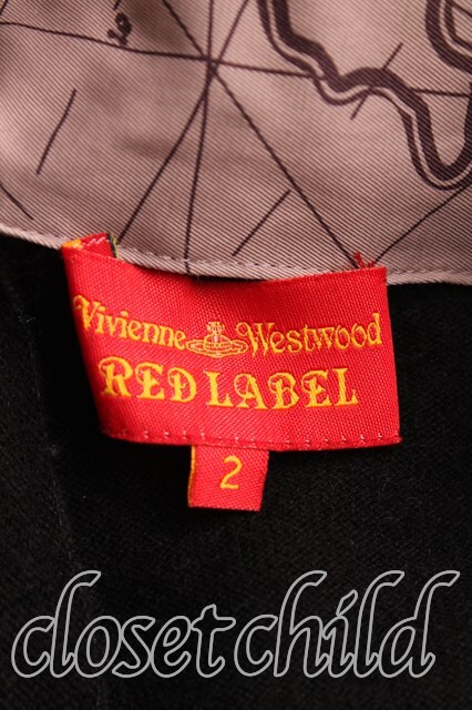 【USED】Vivienne Westwood 切替ニットワンピース ヴィヴィアンウエストウッド ビビアン2 黒 H-24-04-28-082-op-OD-ZH_画像3