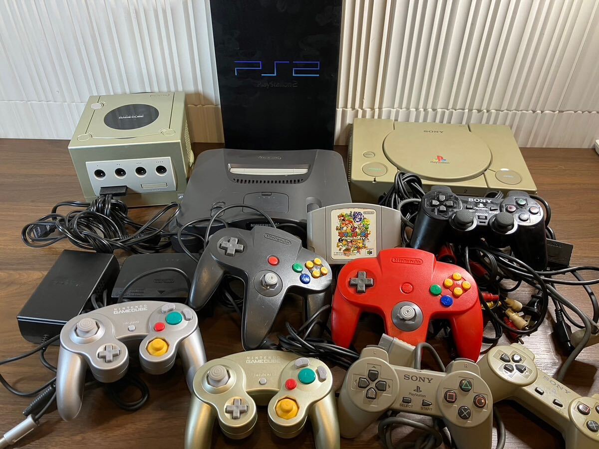 E/再38 ゲーム機 ジャンク まとめ PS PS2 NINTENDO64 GAMECUBE ロクヨン ゲームキューブ 任天堂 プレステの画像1