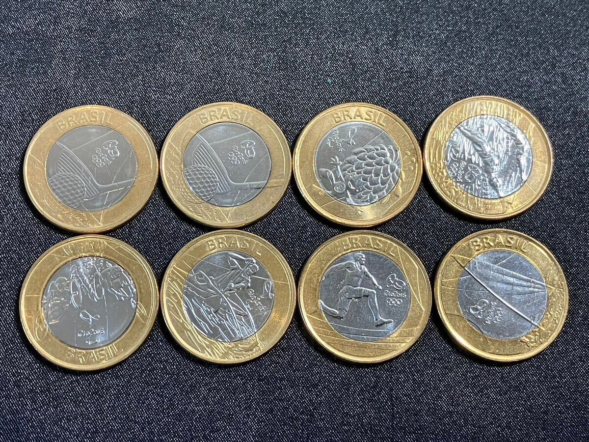E/417 ブラジル リオデジャネイロ オリンピック 記念硬貨 27枚まとめ 1レアル コインの画像2