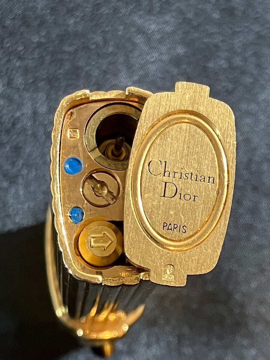 E/807 Christian Dior クリスチャンディオール ゴールド ガスライターの画像9