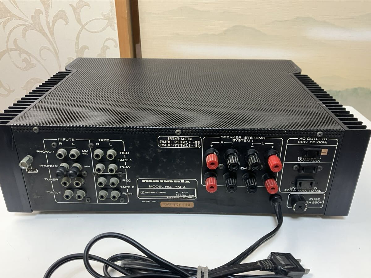 marantz マランツ プリメインアンプ PM-4 通電確認済の画像7