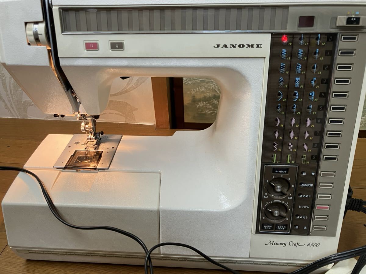 JANOME ミシン 6500 フットペダル付 ケース付 動作確認済みの画像9