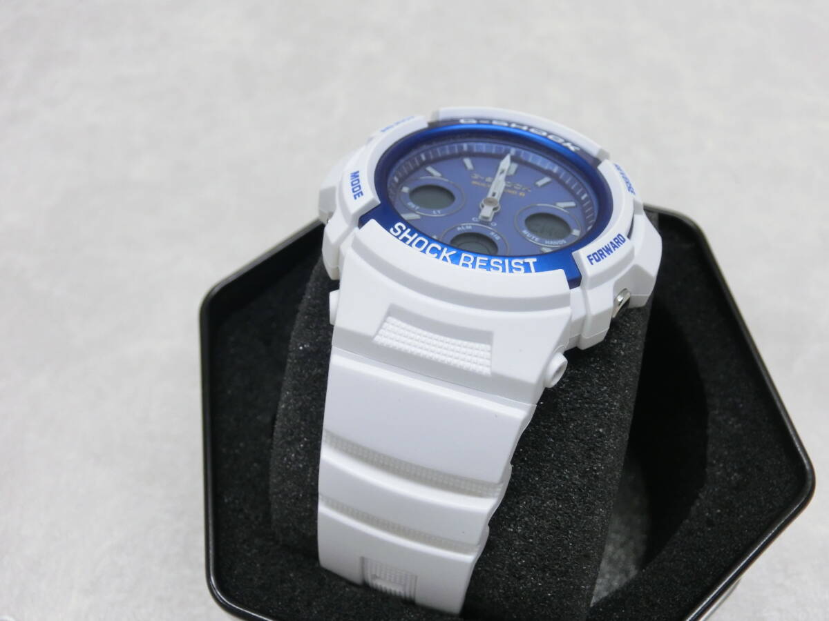#28801 CASIO G-SHOCK AWG-M100SWB-7A 電波ソーラー腕時計 ジャンク品の画像4