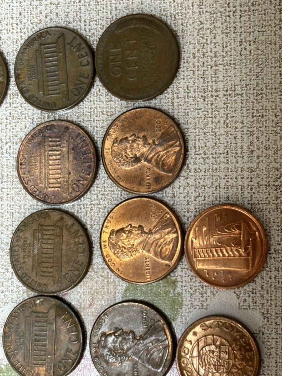 アメリカ  1944年〜2003年1セント硬貨（ラッキーペニー）12枚の画像3