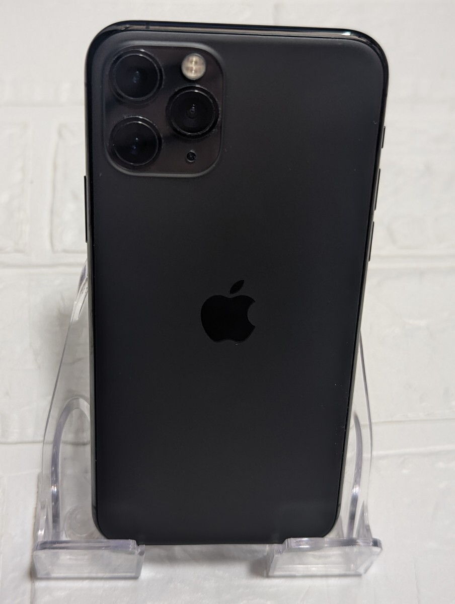 ☆美品 稼働品☆SIMフリー iPhone 11 Pro スペースグレイ 64GB NWC22J/A バッテリー最大容量91％ 初期化済み/1円〜の画像4