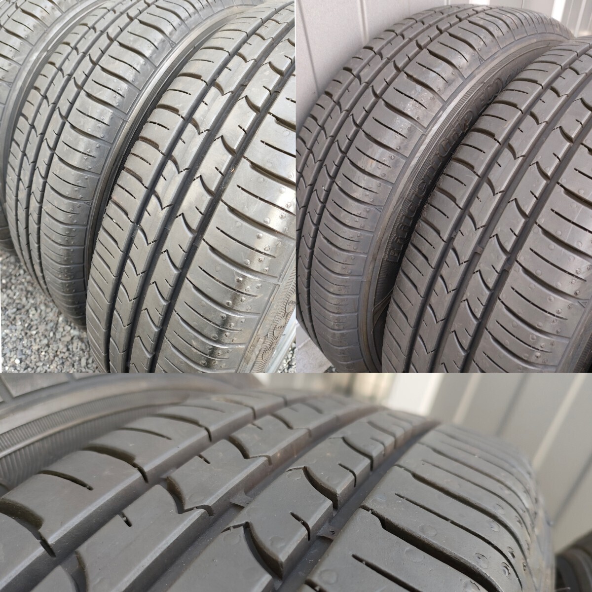 ☆凹バリ山凹☆グッドイヤー エフィシェントグリップ ECO 155/65R14 & アルミ 4本☆タント,N-BOX,ワゴンR,スペーシア他☆ヒッパリ ツライチの画像9