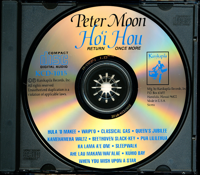 ピーター・ムーン/Peter Moon - Hoi Hou 4枚同梱可能 4B00004T09Aの画像3