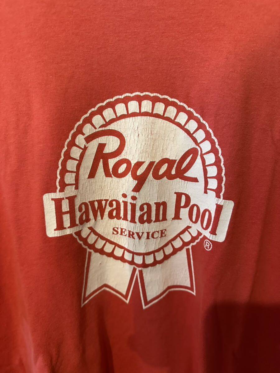 ROYAL HAWAIIAN POOL SERVICE ロイヤルハワイアンプールサービス　Tシャツ ヴィンテージ 激レア　DOGTOWN SKATE SHOPスラッシャーantihero_画像2