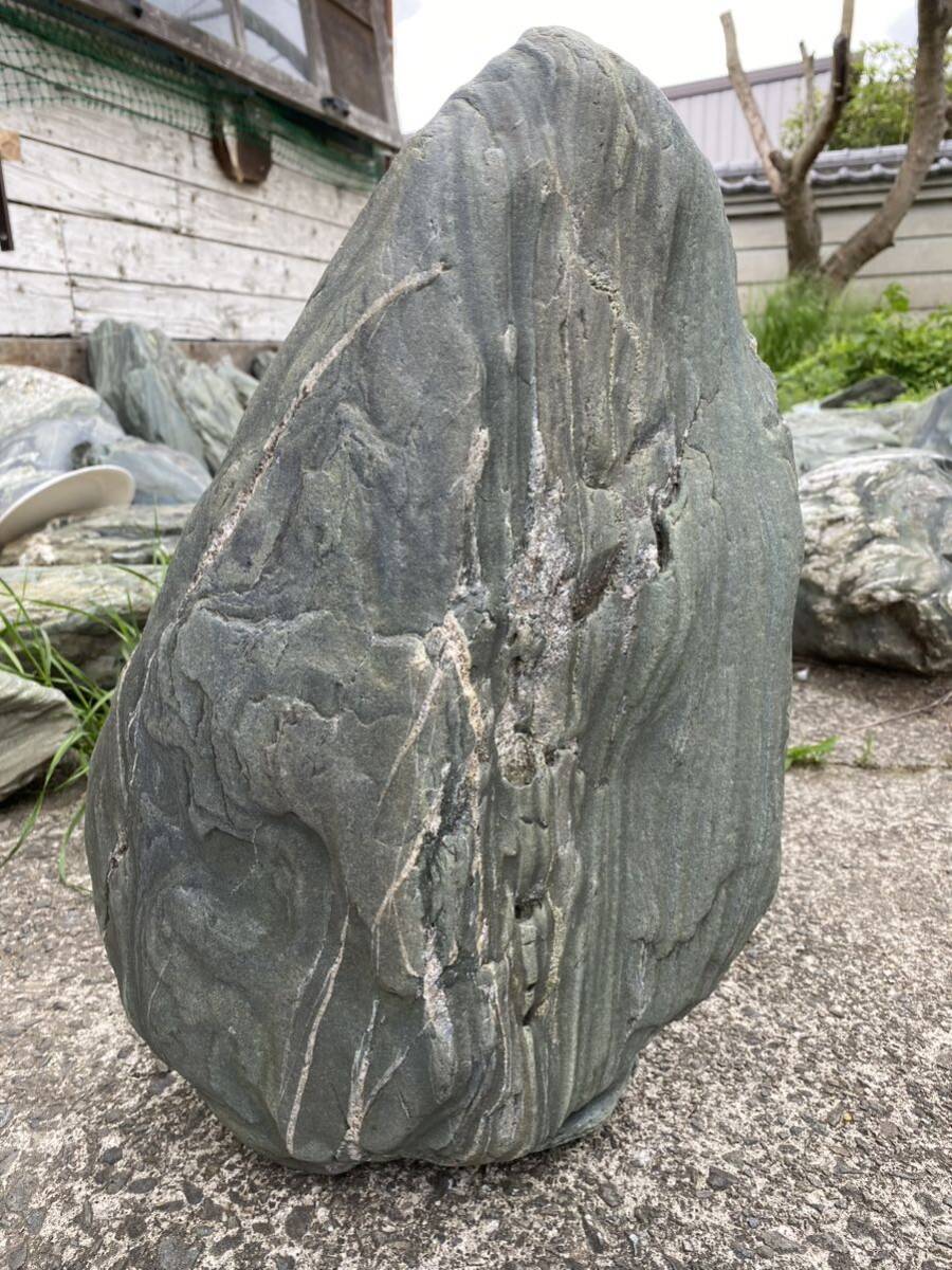 阿波の青石 極上 希少 庭園資材 日本庭園 京都 京庭 銘石 盆栽 25kgの画像1