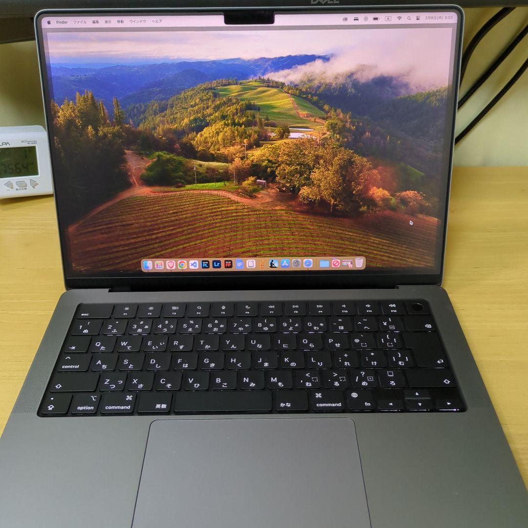 美品!! MacBook Pro 14インチ 8コア 16GPU M1Pro 16GB/512GB スペースグレイ A2442の画像7
