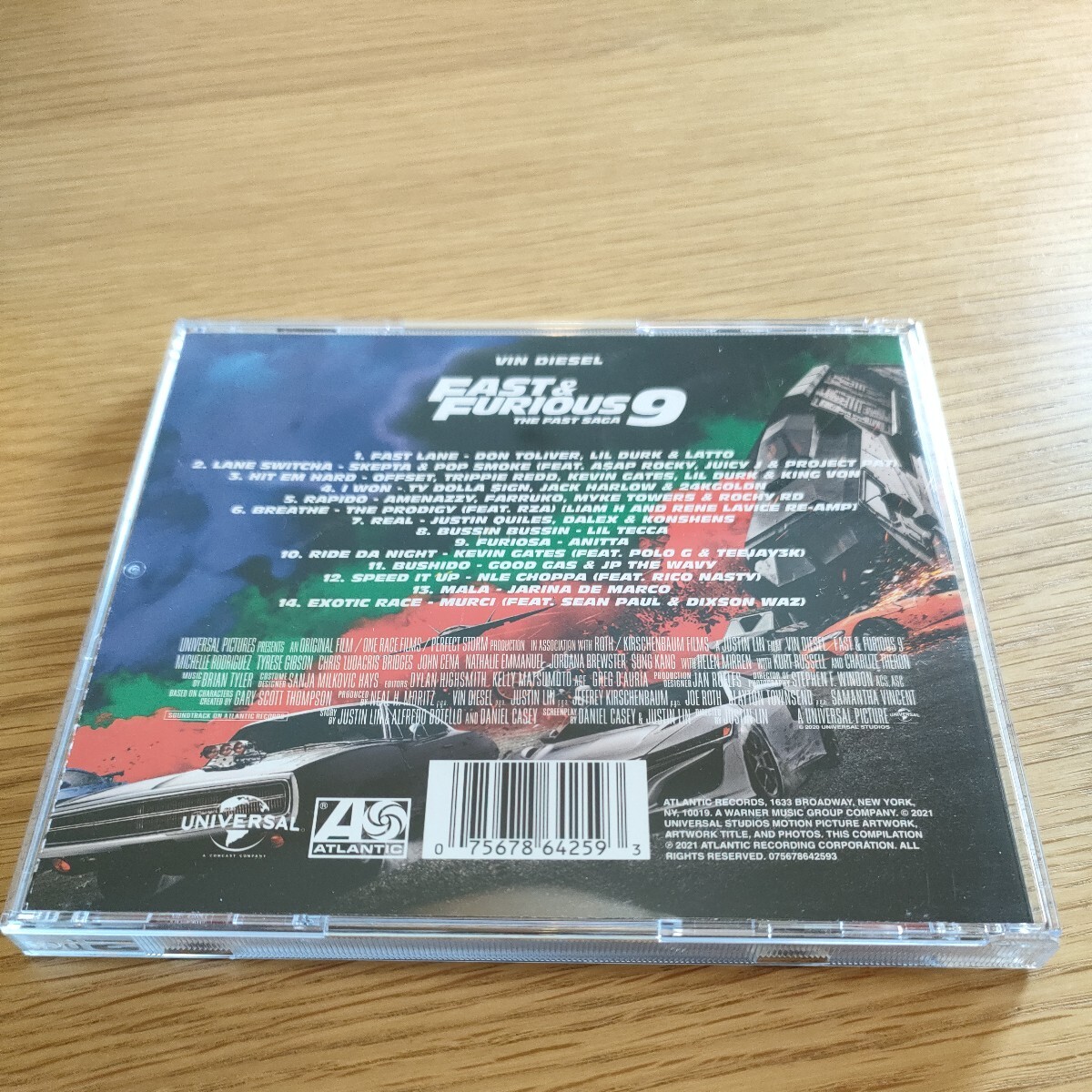 ワイルド・スピード ジェットブレイク オリジナル・サウンドトラック 輸入盤の画像2