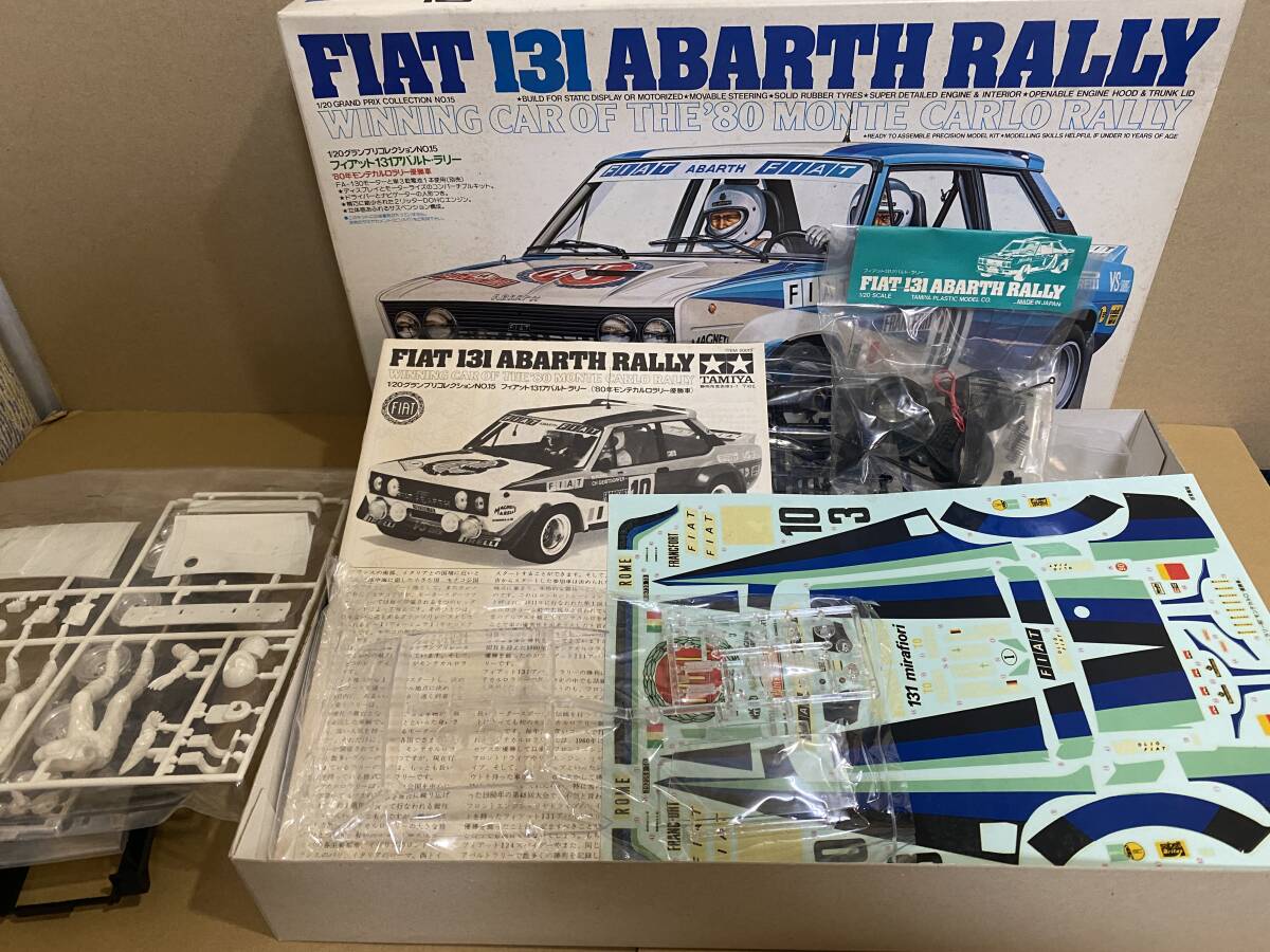 TAMIYA　FIAT 131 ABARTH RALLY　フィアット１３１アバルトラリー'80モンテカルロラリー　1/20　田宮 タミヤ_画像4