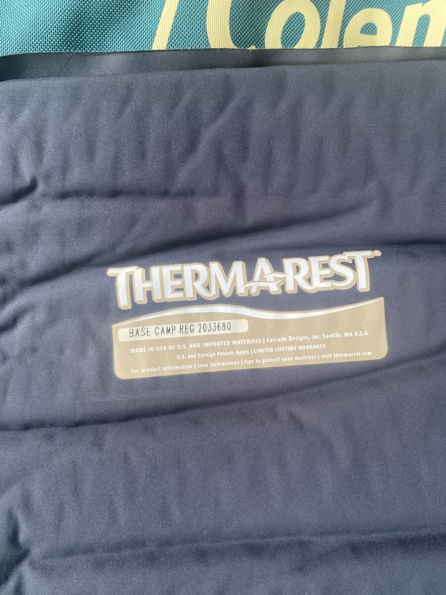 THERMAREST BASE CAMP REG　サーマレストベースキャンプ　レギュラー　中古　インフレーターマット　自動膨張式エアーマット_画像3