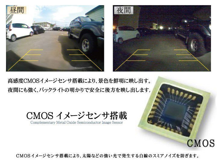 イクリプス AVN-HS01F対応 車載 バックカメラ 取付可能 防水 小型 ガイドライン CMOS イメージセンサー 接続ケーブルの画像4