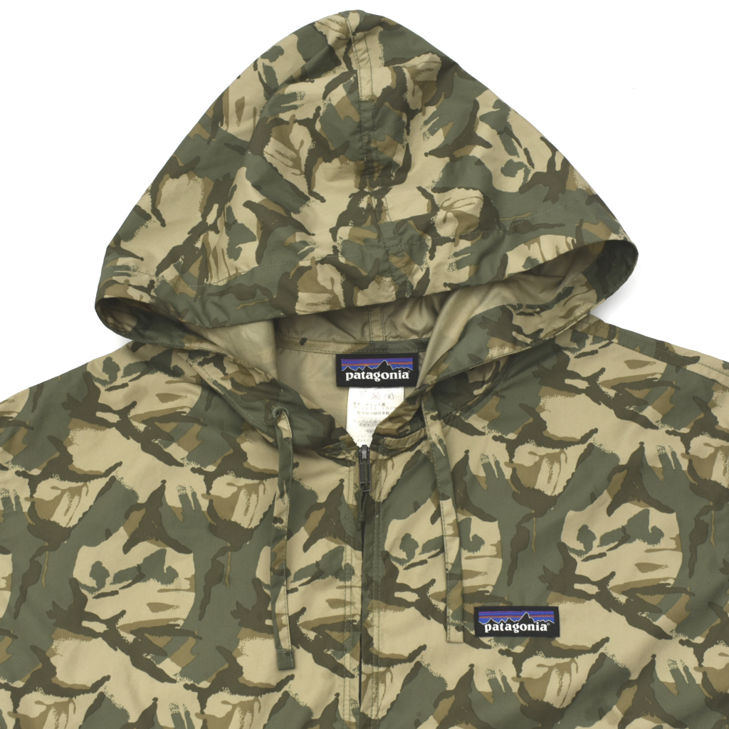 patagonia パタゴニア 2015 Light & Variable Hoody ライト＆バリアブル フーディー ナイロンジャケット パーカー size.M カモ 迷彩の画像3