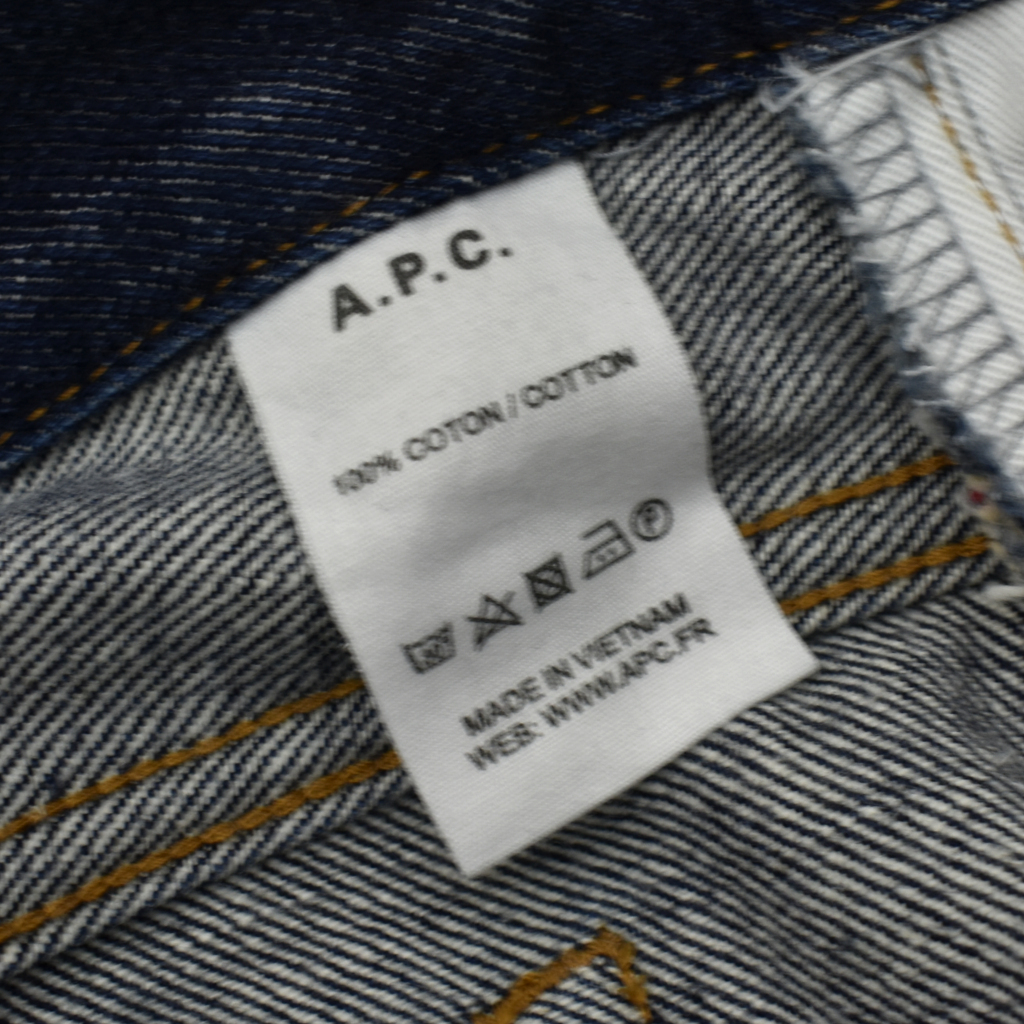 美品 APC アーペーセー PETIT STANDARD プチスタンダード セルビッチ デニム パンツ スリムシルエット size.30 股下85cm_画像9