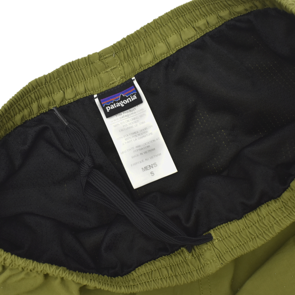 希少 廃版カラー patagonia パタゴニア 2014ss メンズ バギーズショーツ ５インチ WIL(Willow Herb Green) size.S オリーブ グリーンの画像3