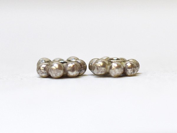 ●わくわくとんぼ玉★得割! カレンシルバー花型スペーサー LL size 2個セット(Φ6.5mm) Silver925 蜻蛉玉 トンボ玉【T23001P】_画像3