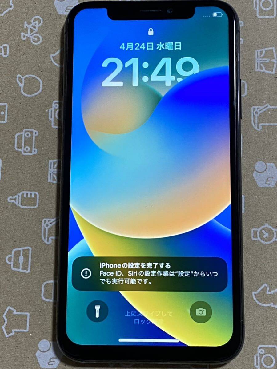 iPhone X Space Gray 256 GB SIMフリー バッテリー100% ジャンクの画像2