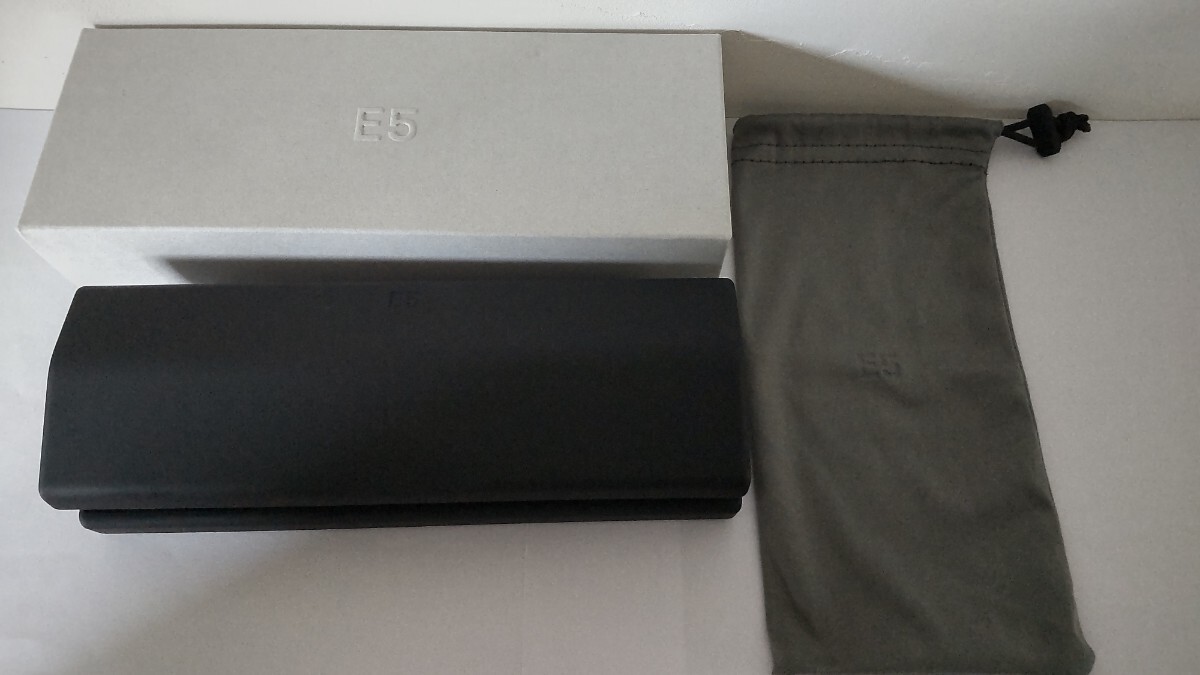 定価￥47300円 E5 eyevan P3 50 20 color Black Shirring Titanium アイヴァン 日本製 メガネ フレーム ウェリントン スクエア シェイプの画像10