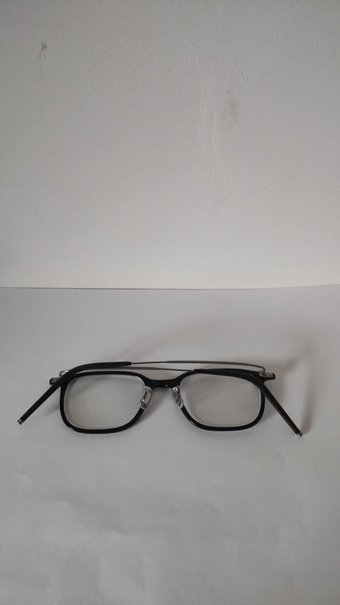 定価￥47300円 E5 eyevan P3 50 20 color Black Shirring Titanium アイヴァン 日本製 メガネ フレーム ウェリントン スクエア シェイプの画像3