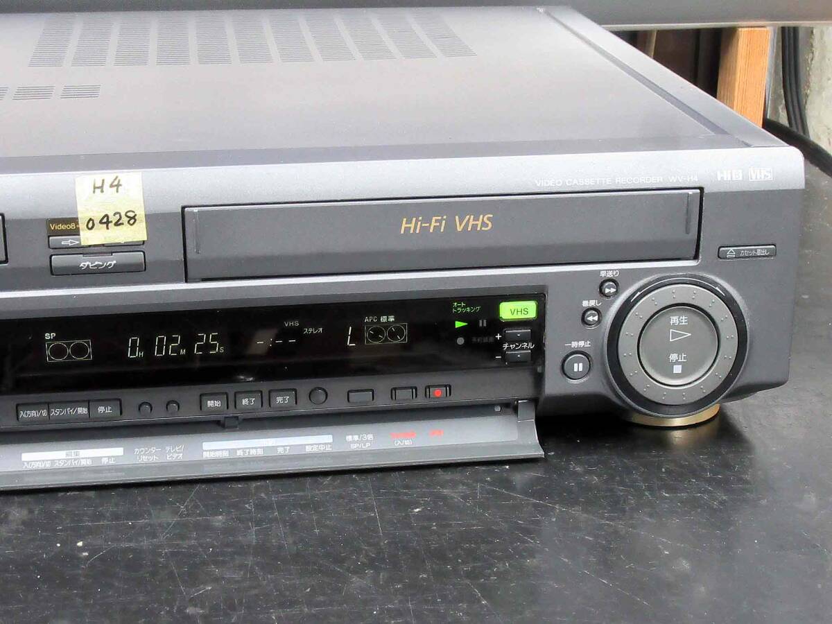 ★☆SONY 高画質Hi8/VHS・整備済保証付WV-H4動作美品 i0428☆★の画像5