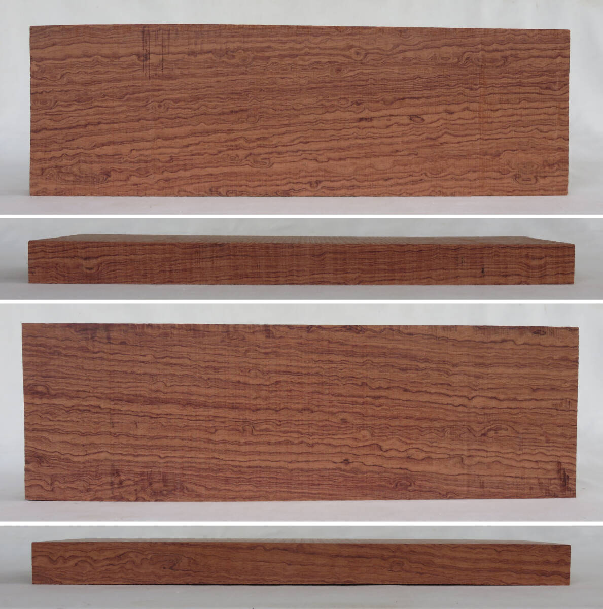 木材・ブビンガ・板材・柾目・ペンブランク材・大きさ約３２５×１０２×２４ミリ_画像2